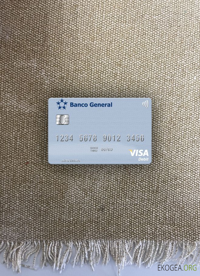 Panama Banco visa général carte de débit photolook , avant